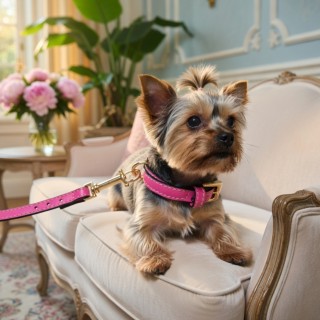 Set Collare e Guinzaglio Pelle per Cani | Dolce Zampa