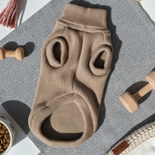 Maglione Bianco Lana Merino per Cani | Dolce Zampa