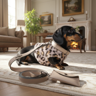 Set Collare e Guinzaglio Pelle per Cani | Dolce Zampa